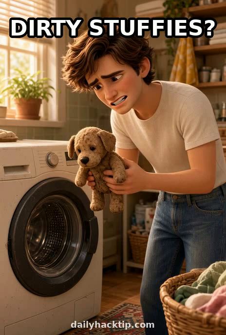 Wash stuffed animals tip